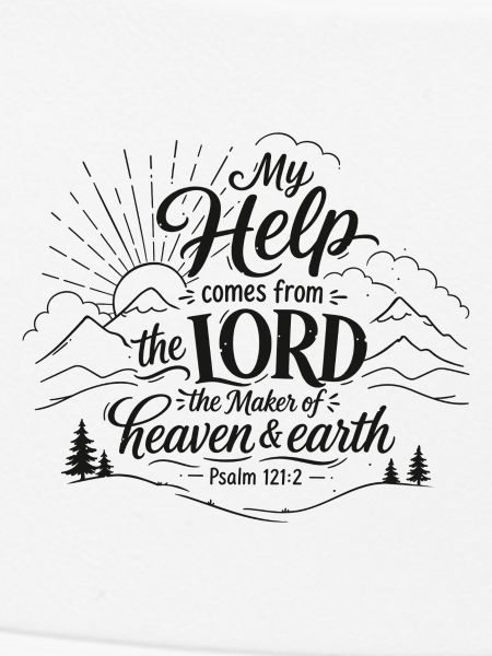 Psalm 121 Lettering