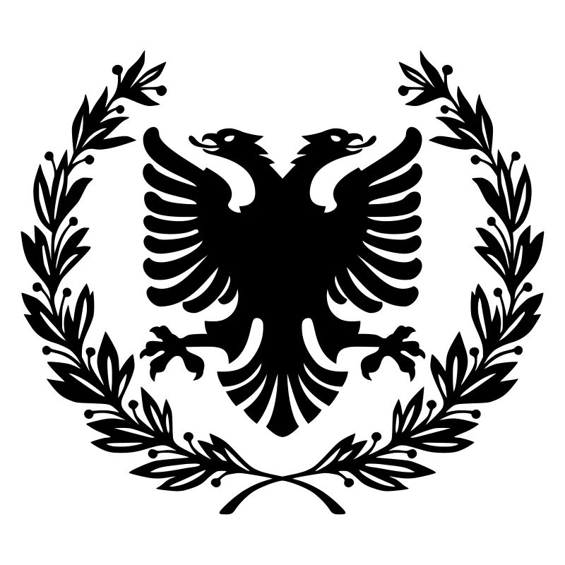 Shqipe Wreath – Albania Laurel Double Head Eagle