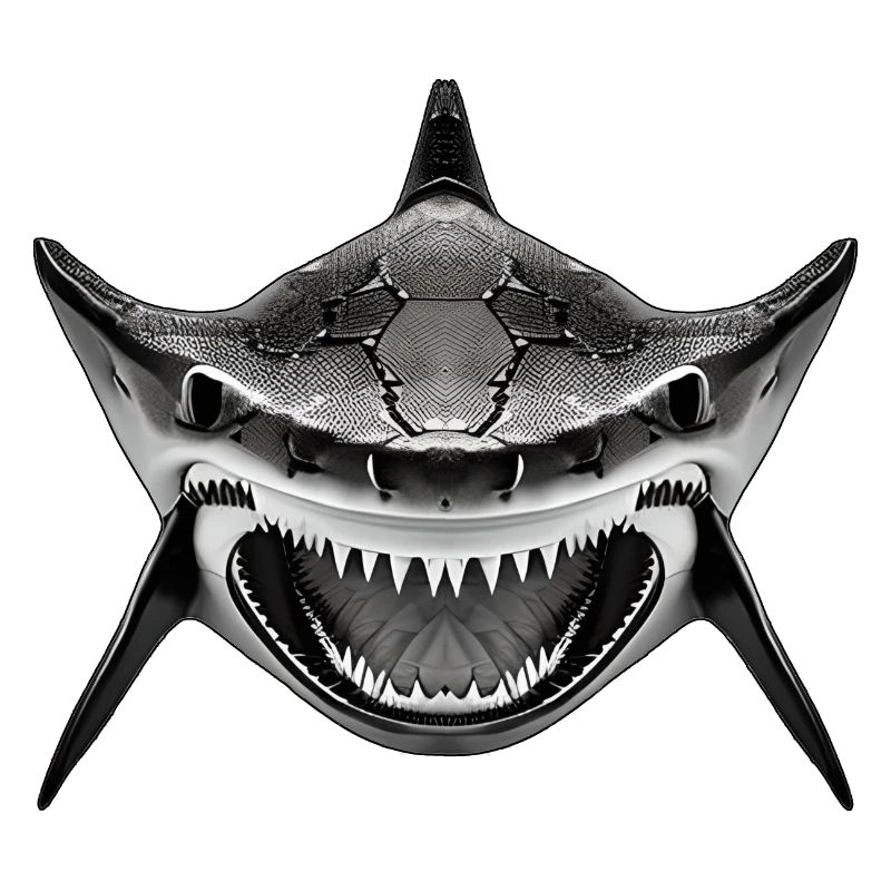 Requin avec la gueule ouverte