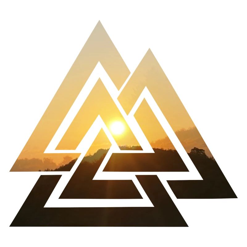 Valknut Wotansknoten Walhalla Sonne