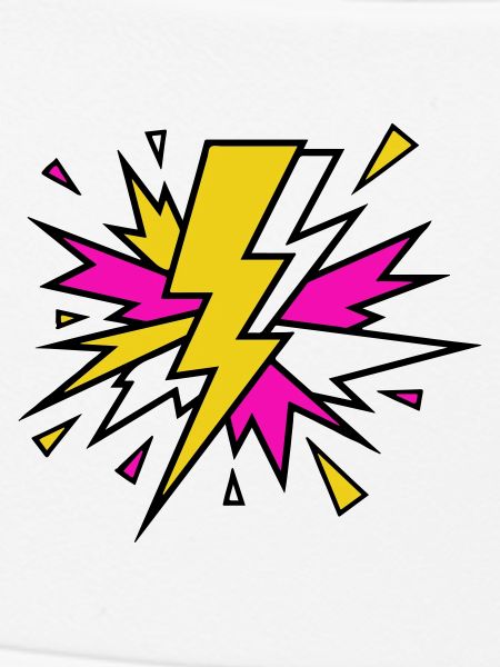 Gelber Strahl Neon-Explosion
