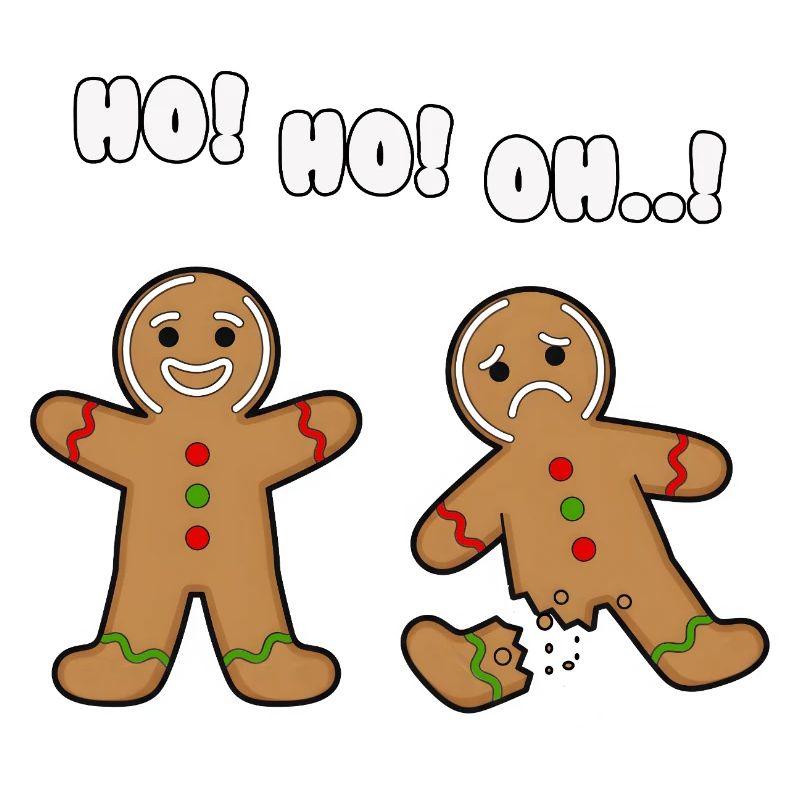 gingerbread Christmas Broken and Merry