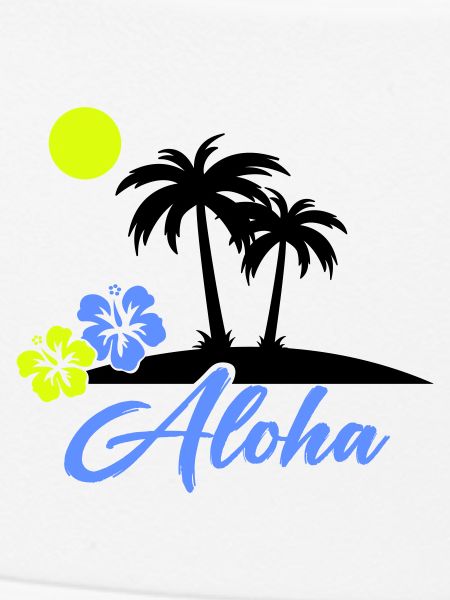 Aloha Hibiskus Neon Script