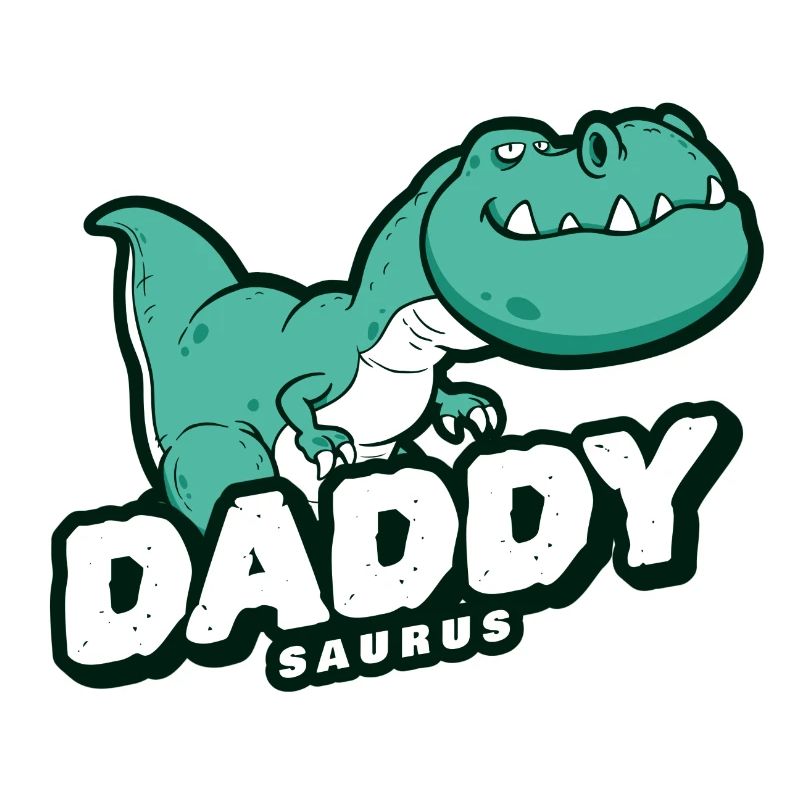 Dinosaurier Papa Vater Vaterschaft