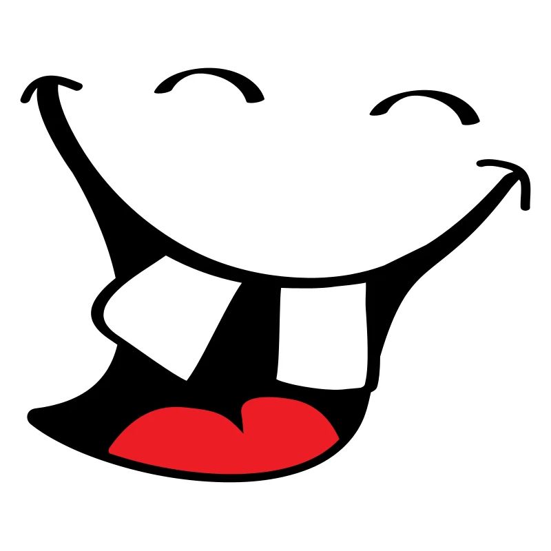 Big smile. Happy, smiling mouth, lips face.