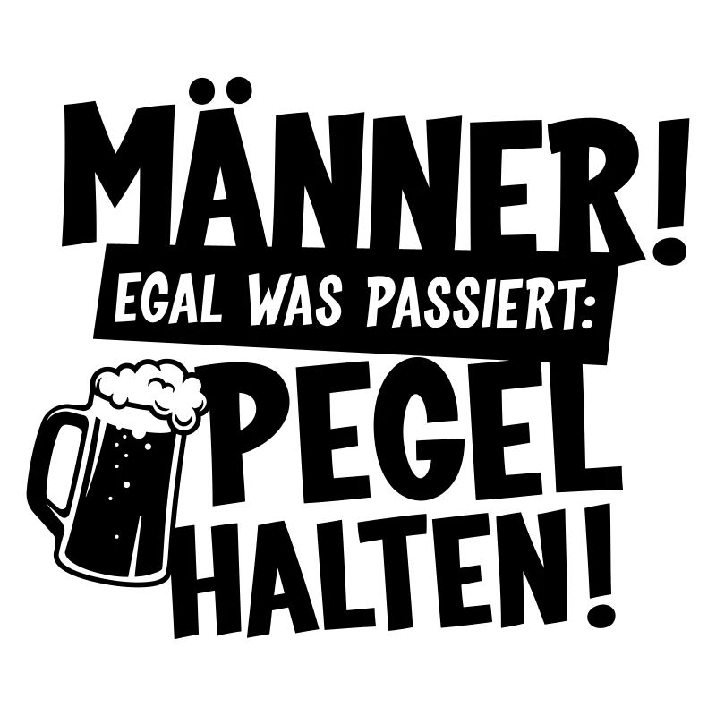 Männer Pegel halten Bier