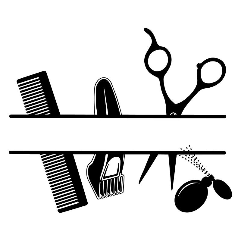 Textbanner für Friseurattribute