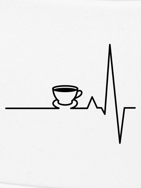 EKG Kaffee Herzschlag