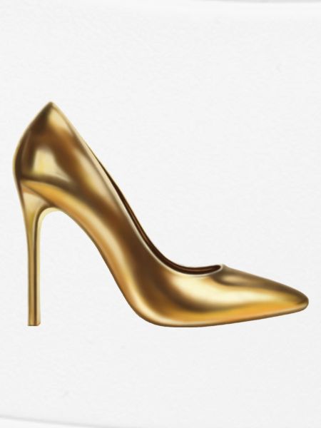 Goldenes Highheel-Print