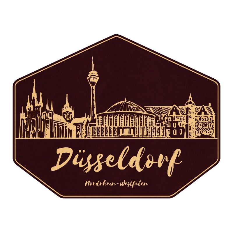 Düsseldorf Skyline Badge