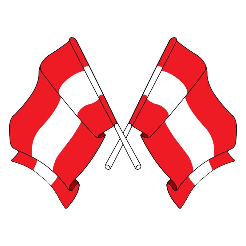 Two flags Austria