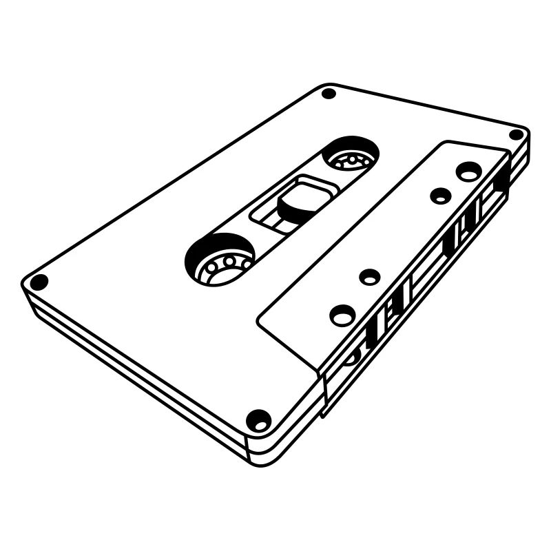 Cassette Oblique Retro – Music Mixtape Design