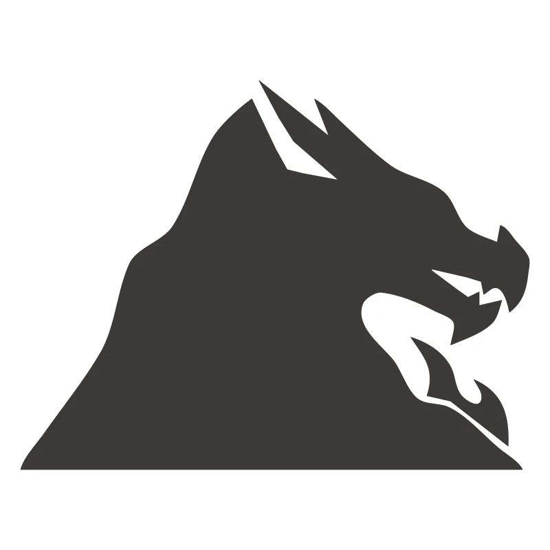 Drachenkopf Silhouette