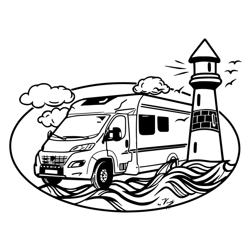 Wohnmobil am Meer 