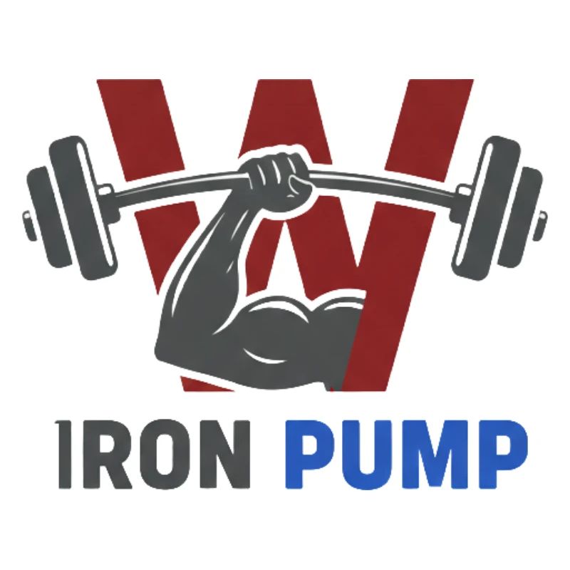 Iron Pump Krafttraining Emblem