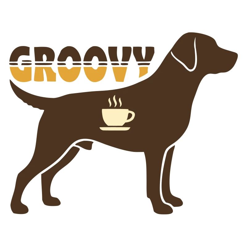 Groovy Hund Retriever Retro