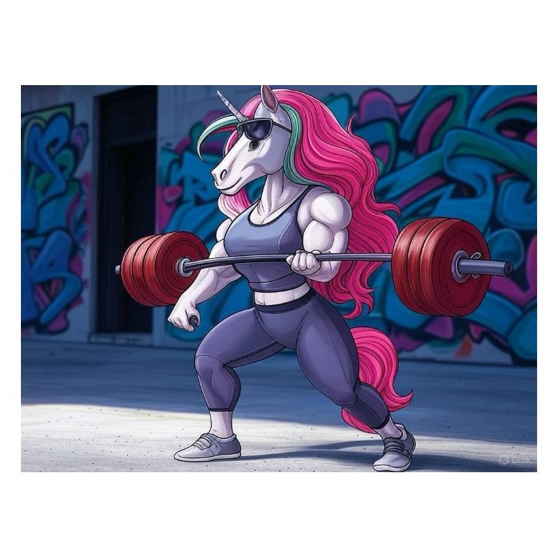 Kraftvolles Einhorn-Training