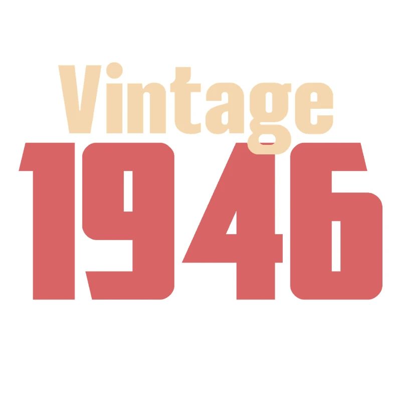 Art Deco 80 Years Octogenarian Gift Retro 1946