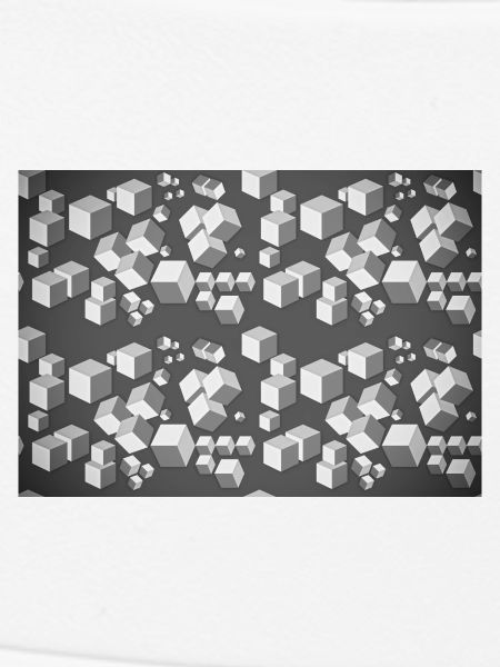 Deco pattern grey-white