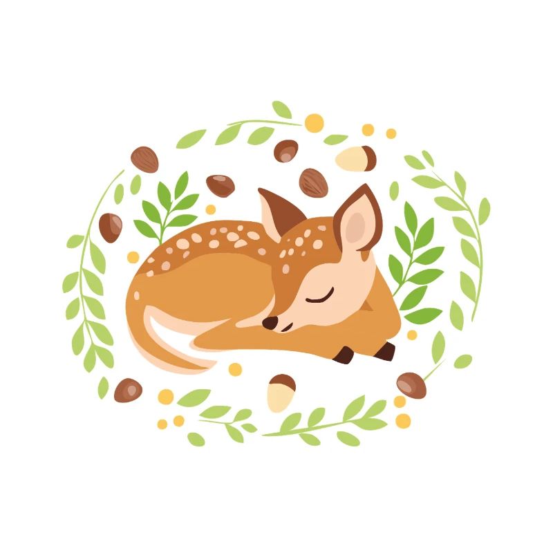 Sleeping fawn