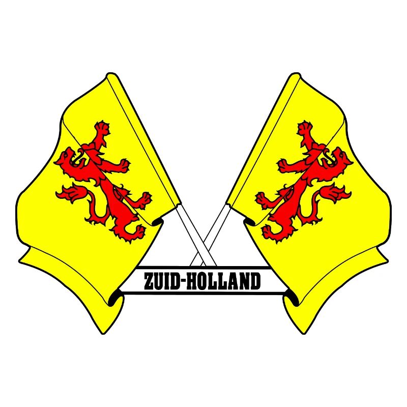 Two flags text SOUTH HOLLAND