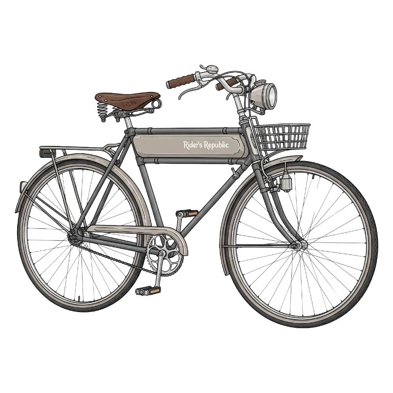 Vintage Bicycle with Basket