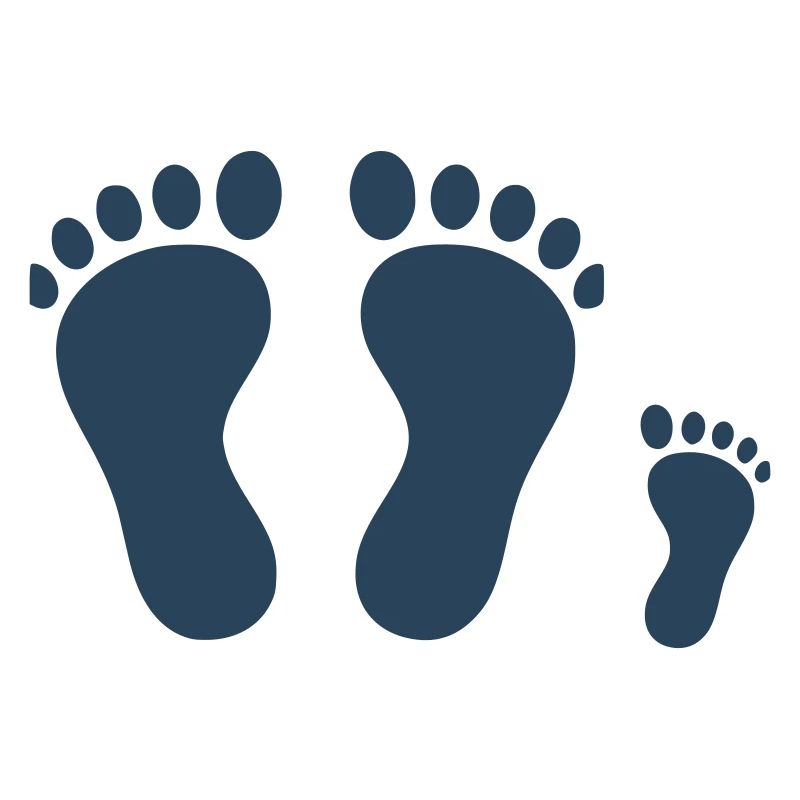 Family Footprints | Common Paths Vector