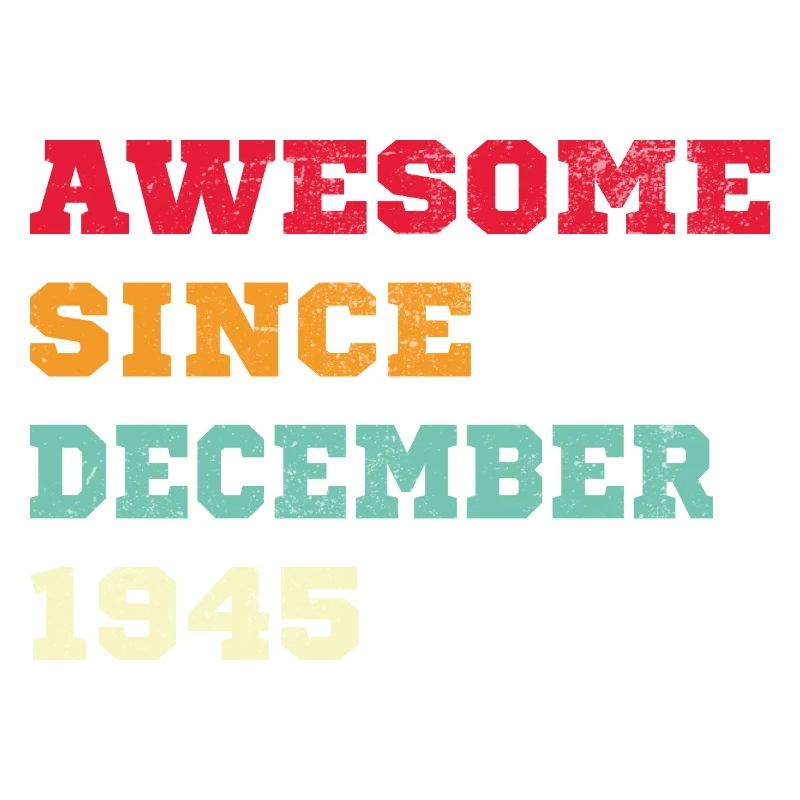1945 Dezember Vintage Geburtstagsgeschenk