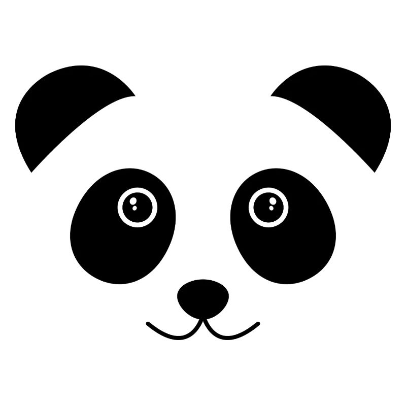 Panda-Gesicht