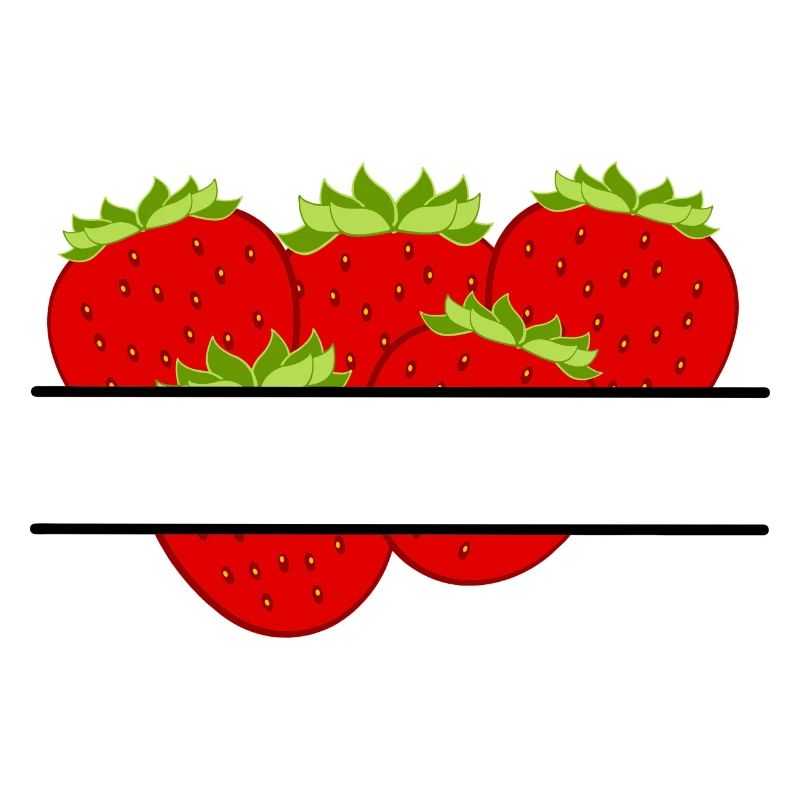 Erdbeeren im Banner mit roten Erdbeeren