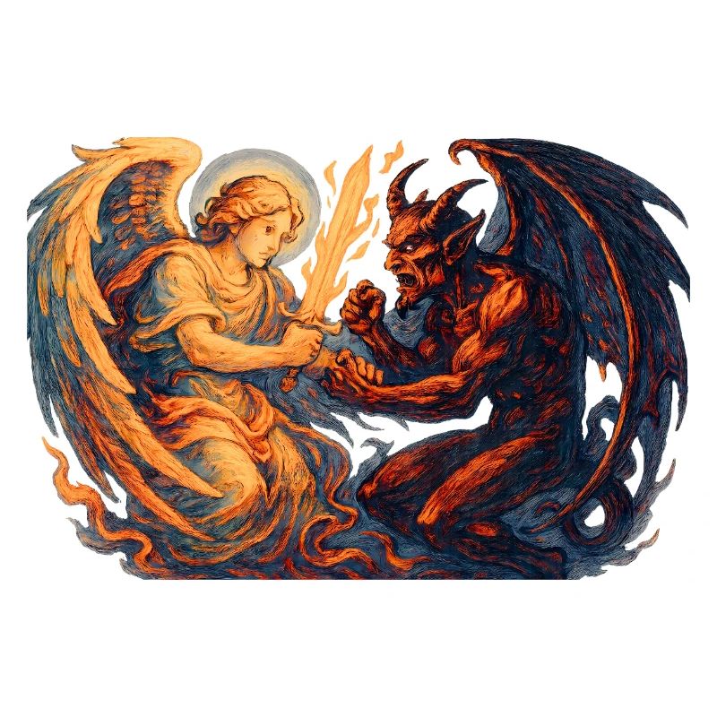 Archange céleste vs Bête infernale