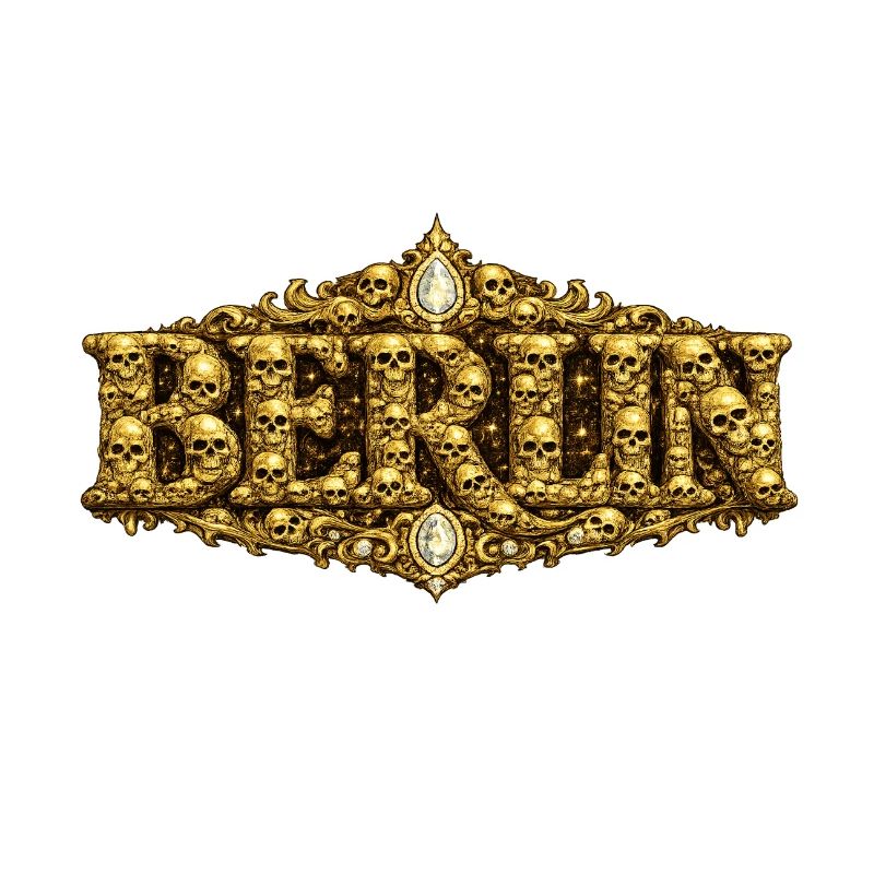 Barocker BERLIN mit Totenschädel