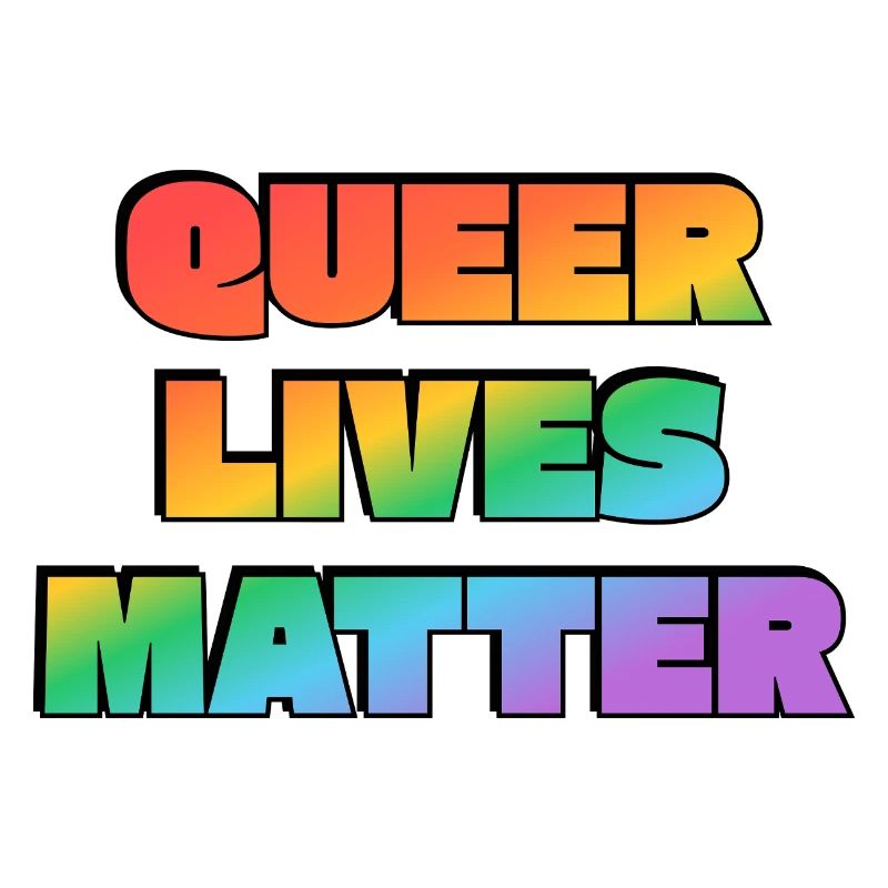 Queer Lives Matter Rainbow