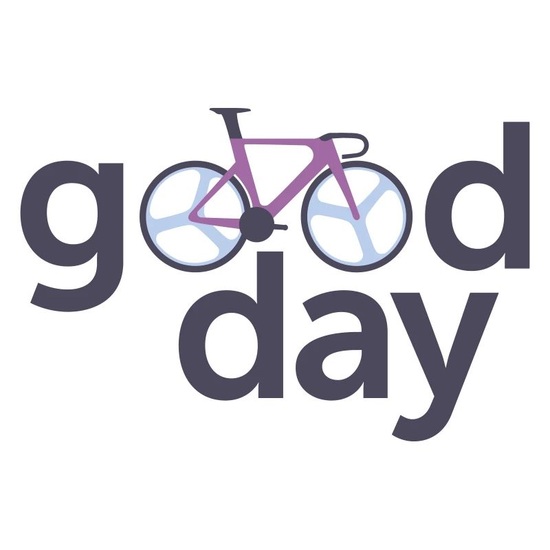 Good Day Bicycle Typography Logo