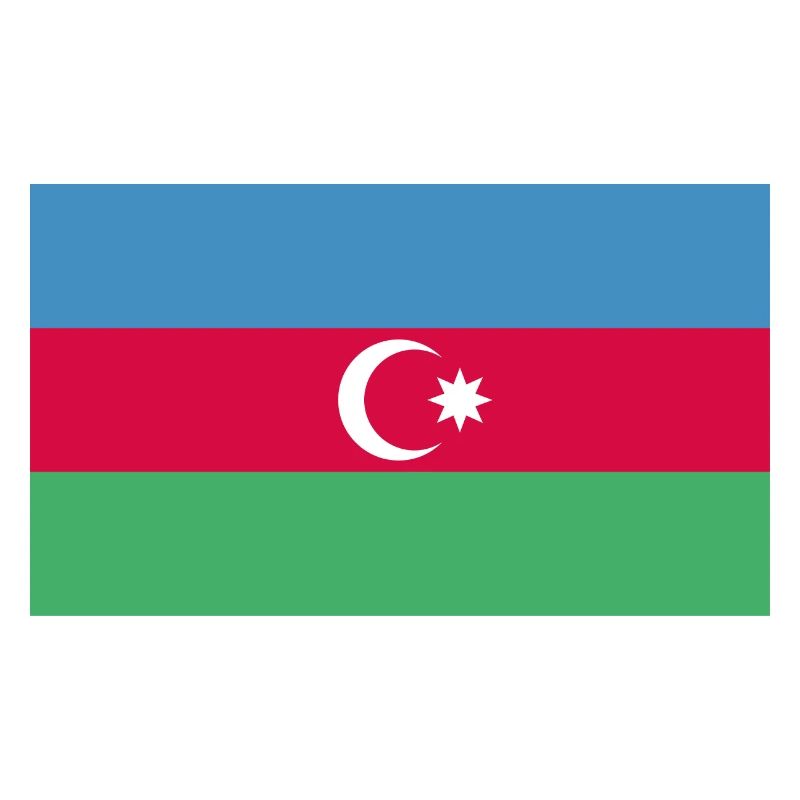Aserbaidschan Flagge Bayrak