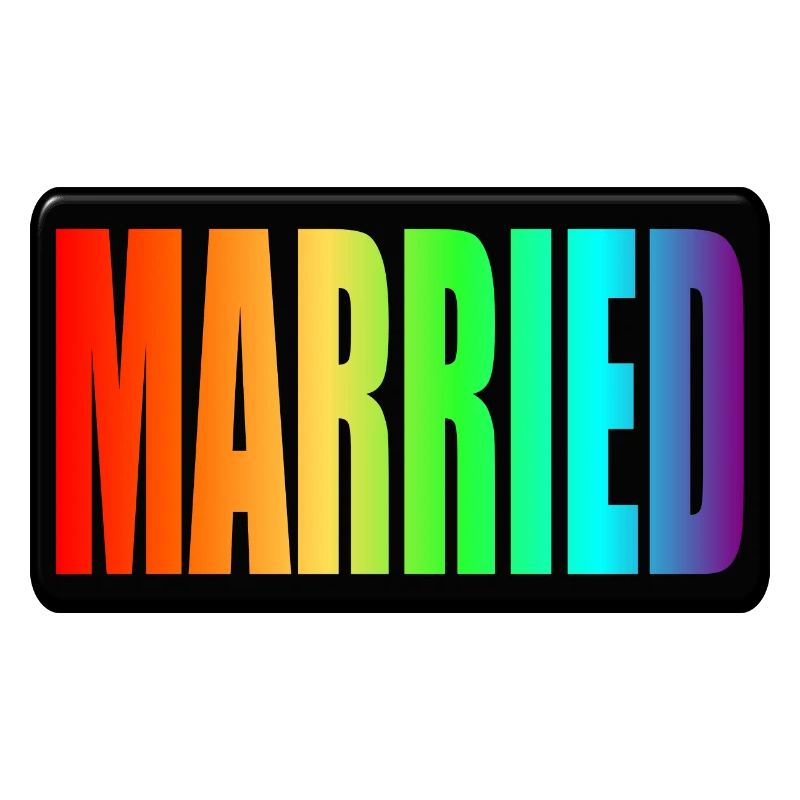 RAINBOW - MARRIED LGBTQ - WEDDING PRIDE