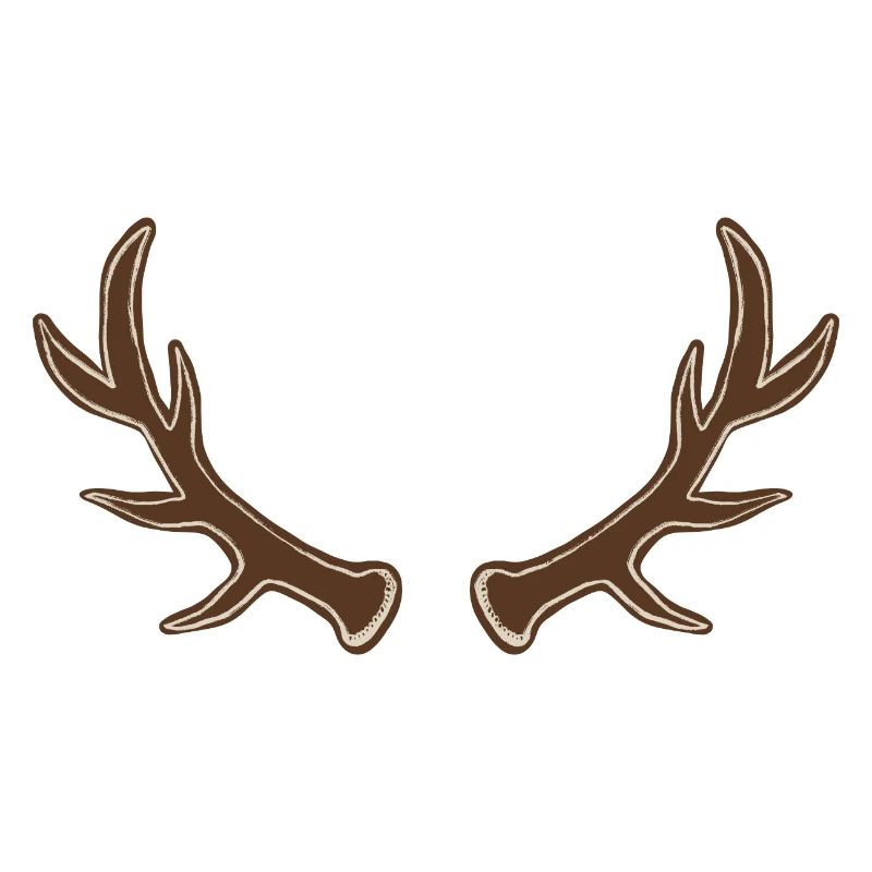 Rustic Antler Silhouette