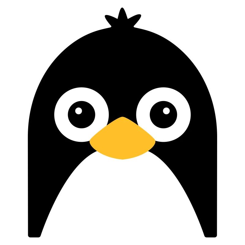 Visage de pingouin mignon