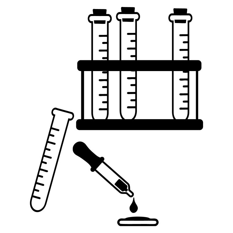Test tubes and pipette