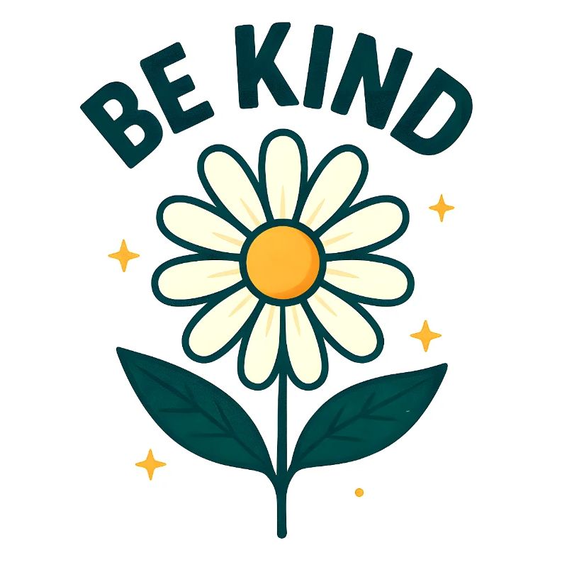 Inspirational flower with message