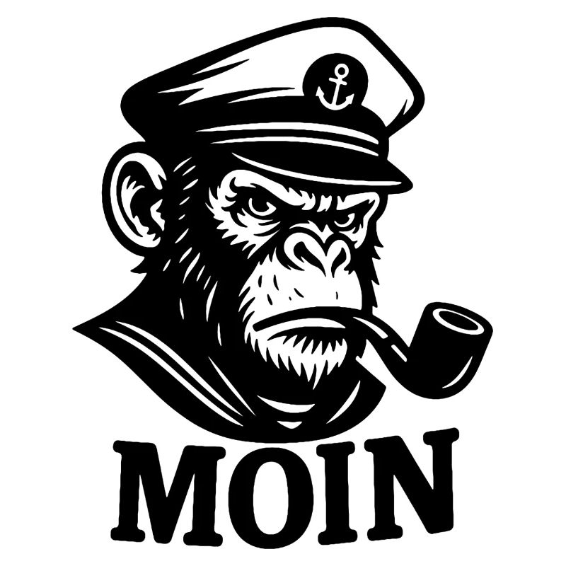 Captain Monkey with Whistle MOIN Design