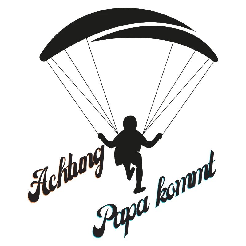 Papa Kommt mit Fallschirm
