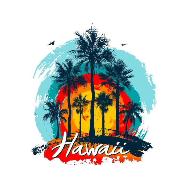 Palm Sunset Hawaii Splash