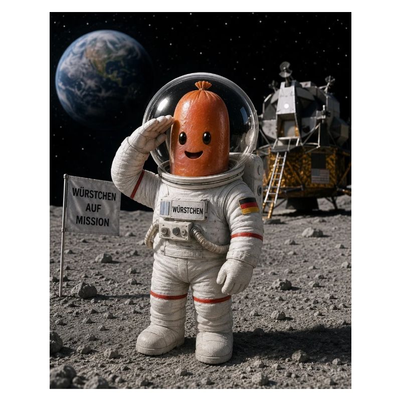 Astronaut Würstchen 2