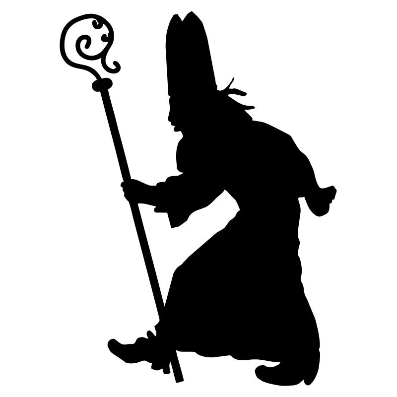 Sinterklaas with staff