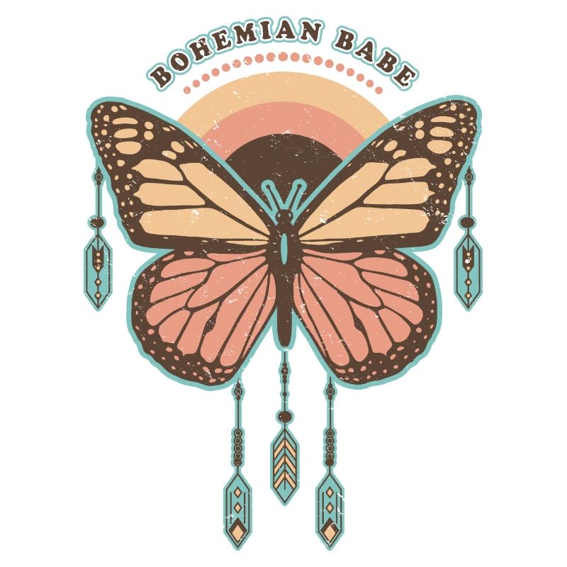 Bohemian Babe - Papillon Boho Rétro
