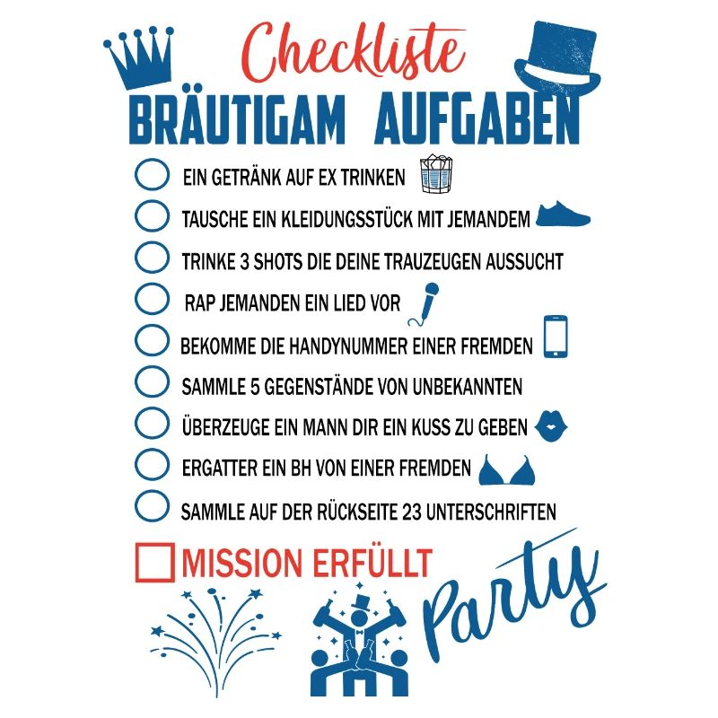 Bräutigam Checkliste