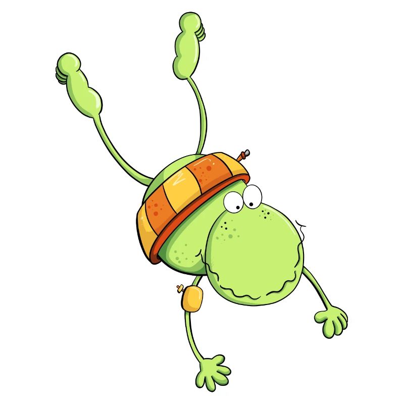 Bathing frog with water wings I Summer