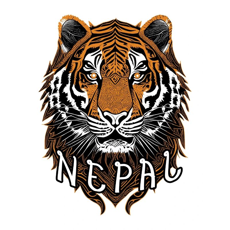 Nepalese tiger head
