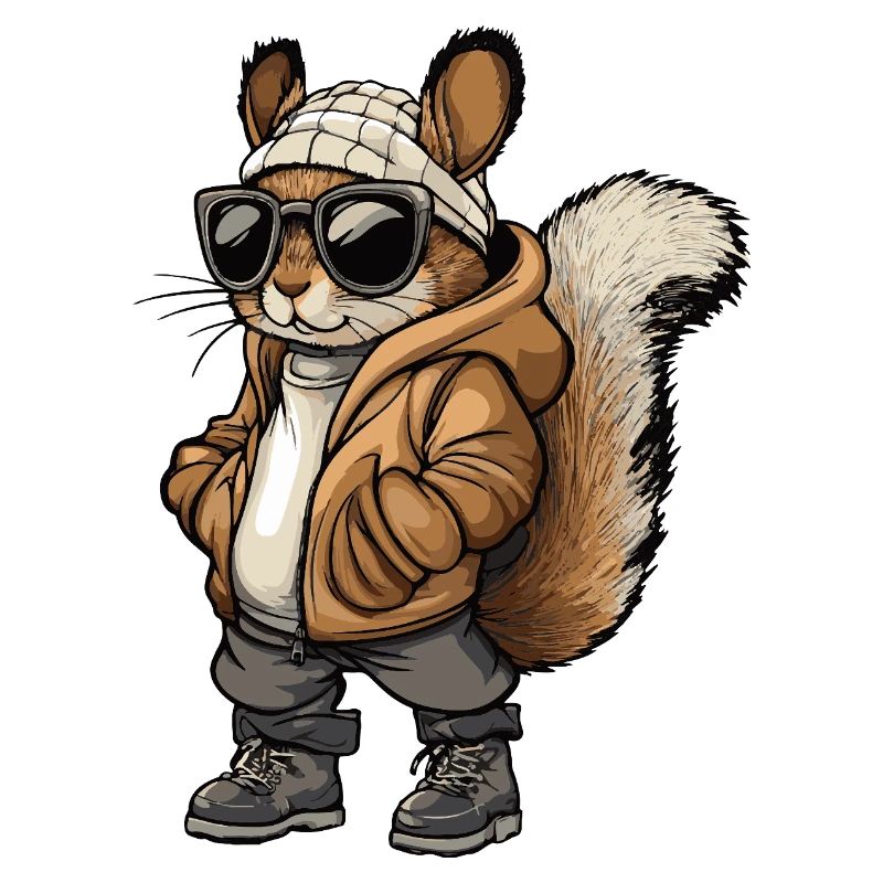 Squirrel Cool Winter